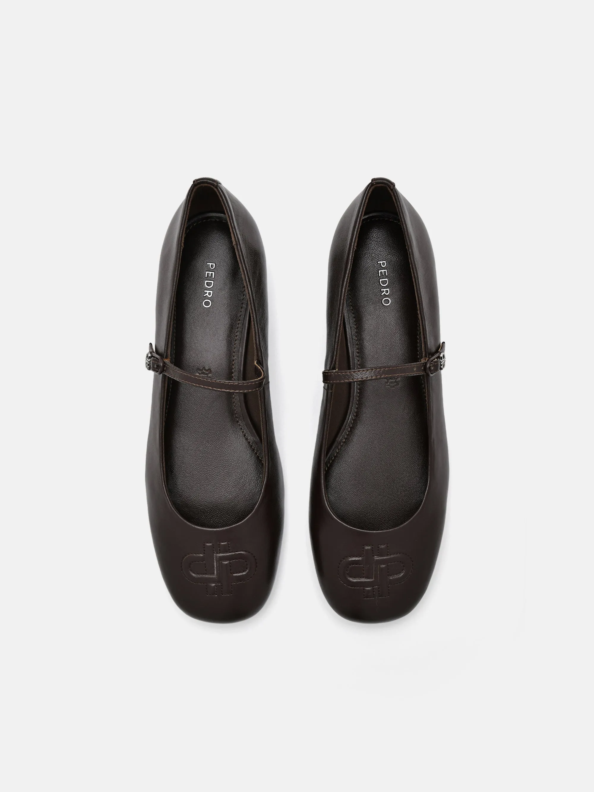 PEDRO Icon Leather Ballerina Flats
