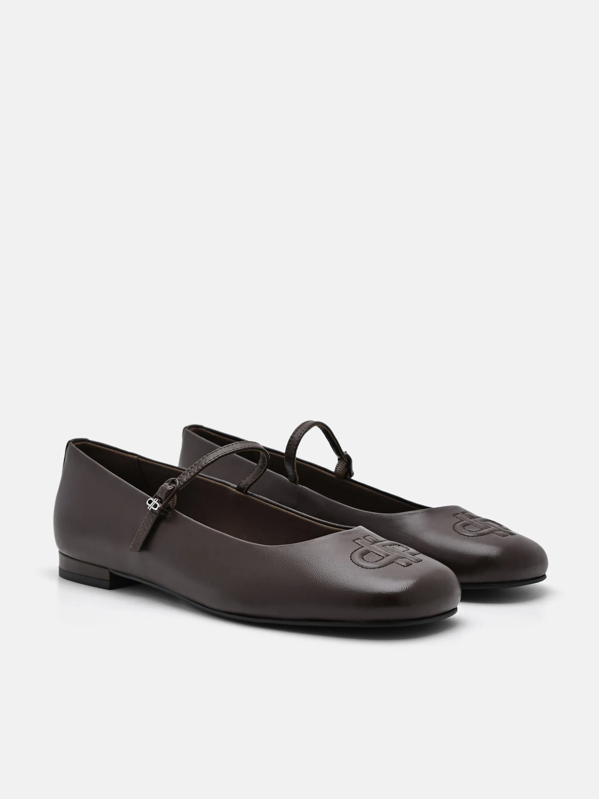 PEDRO Icon Leather Ballerina Flats