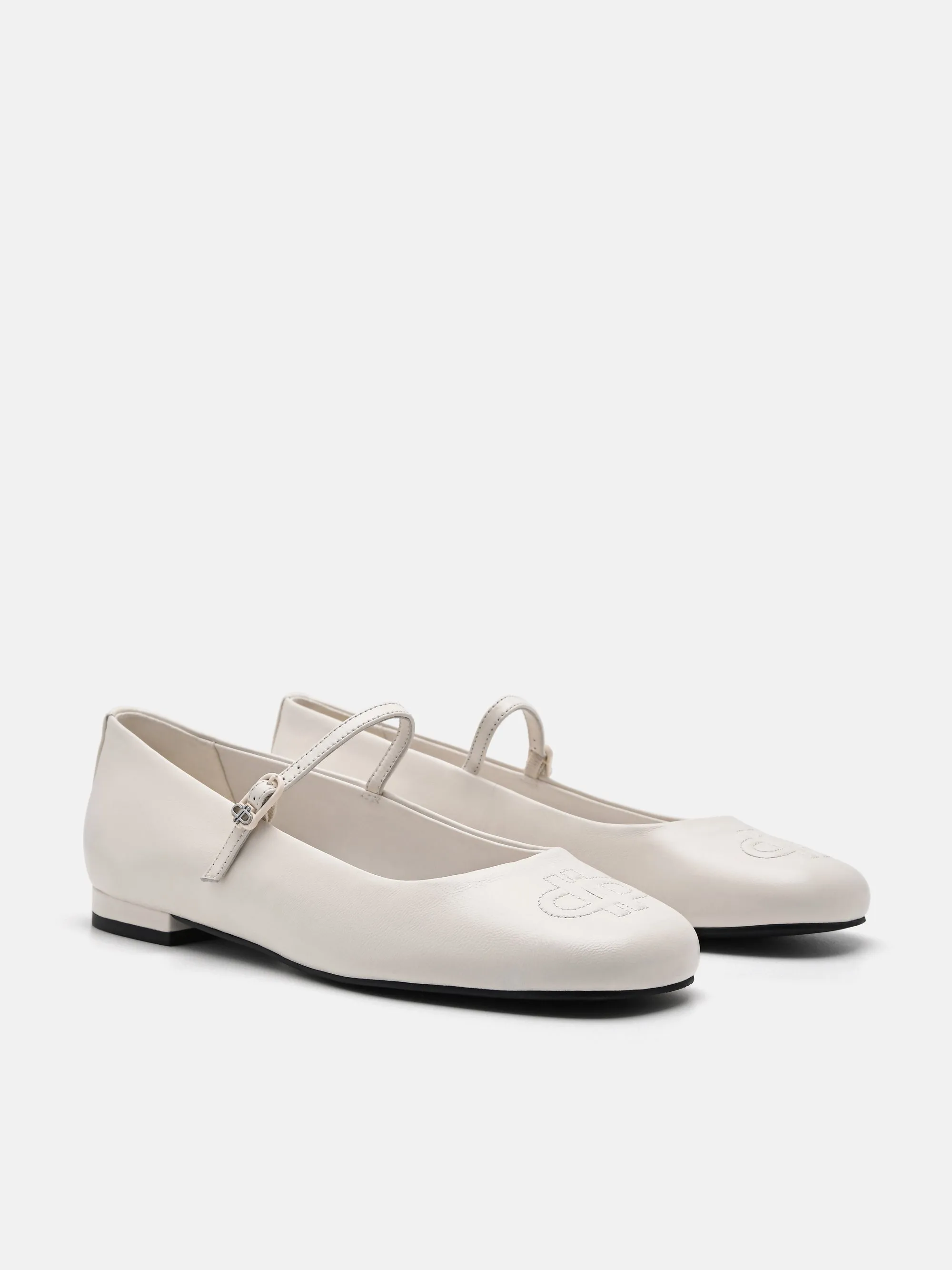 PEDRO Icon Leather Ballerina Flats