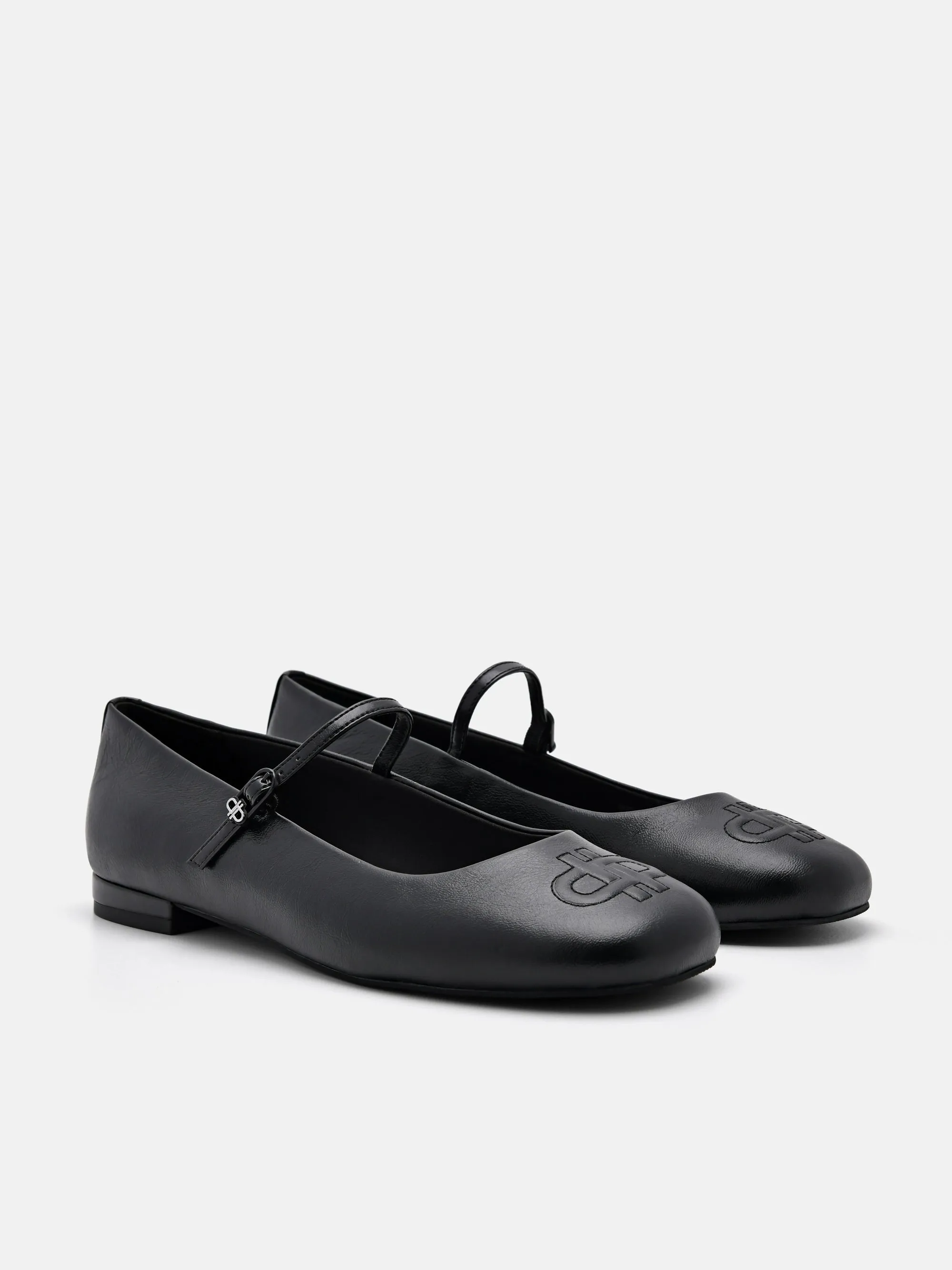 PEDRO Icon Leather Ballerina Flats