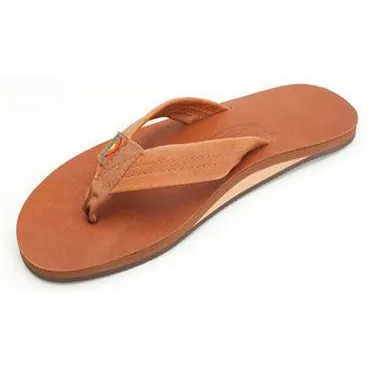 Rainbow Men's Classic Leather Single Layer Tan Sandals 301ALTS0TTTNM