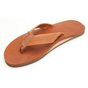 Rainbow Men's Classic Leather Single Layer Tan Sandals 301ALTS0TTTNM