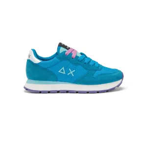 SUN68 ALLY SOLID NYLON TURQUOISE SNEAKERS FOR WOMEN
