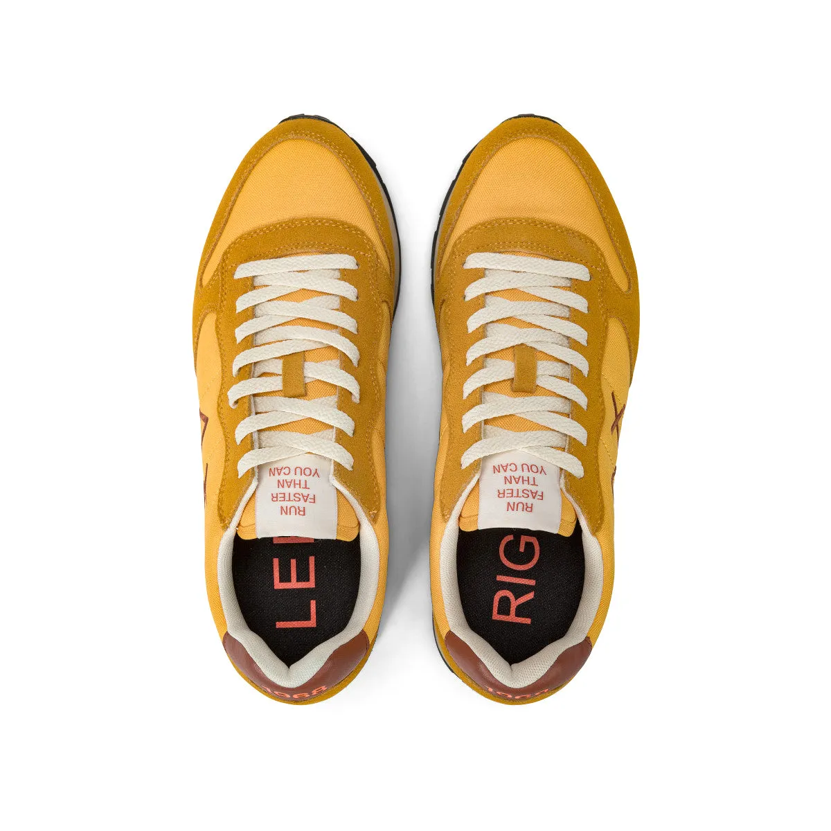 SUN68 TOM VINTAGE YELLOW SNEAKERS FOR MEN