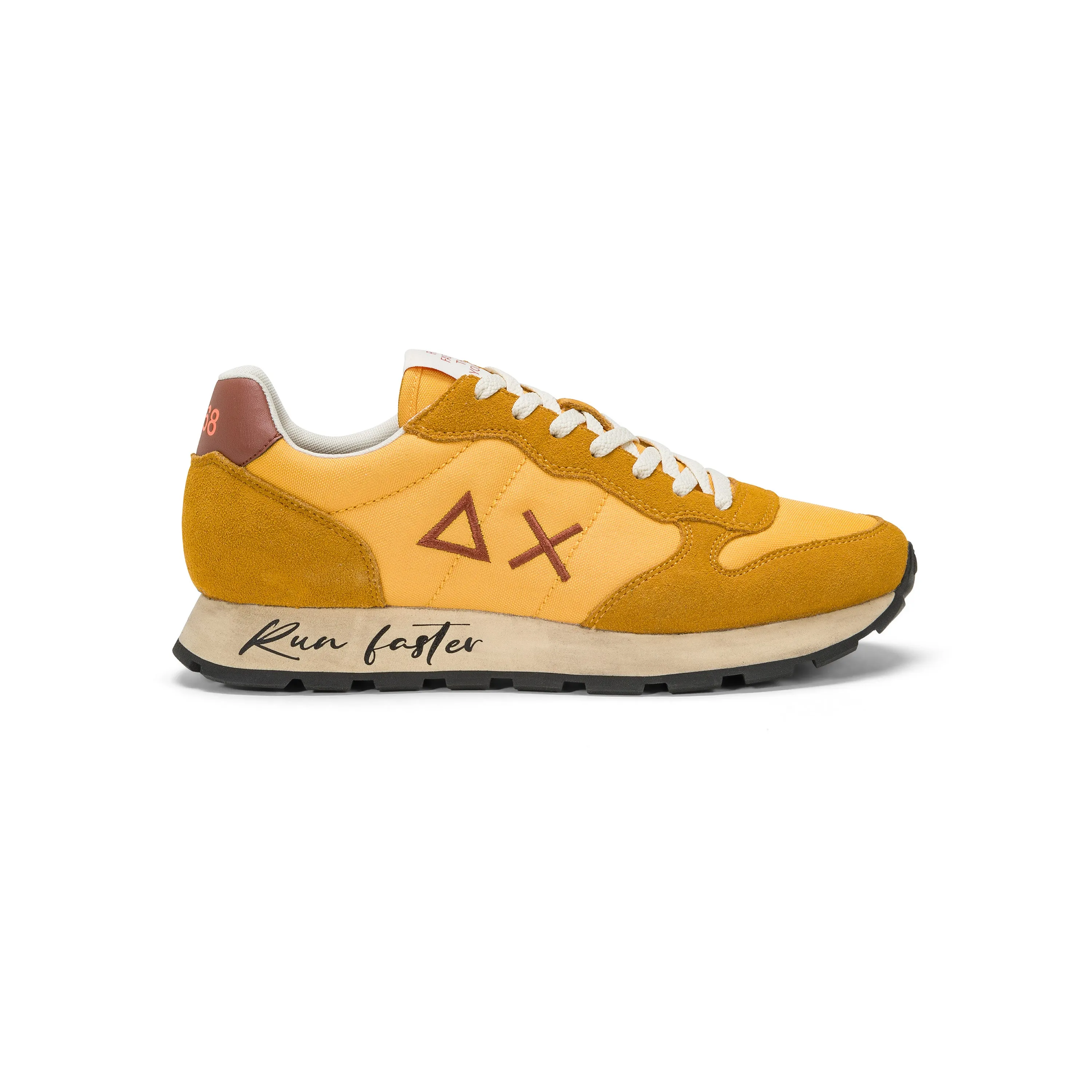 SUN68 TOM VINTAGE YELLOW SNEAKERS FOR MEN