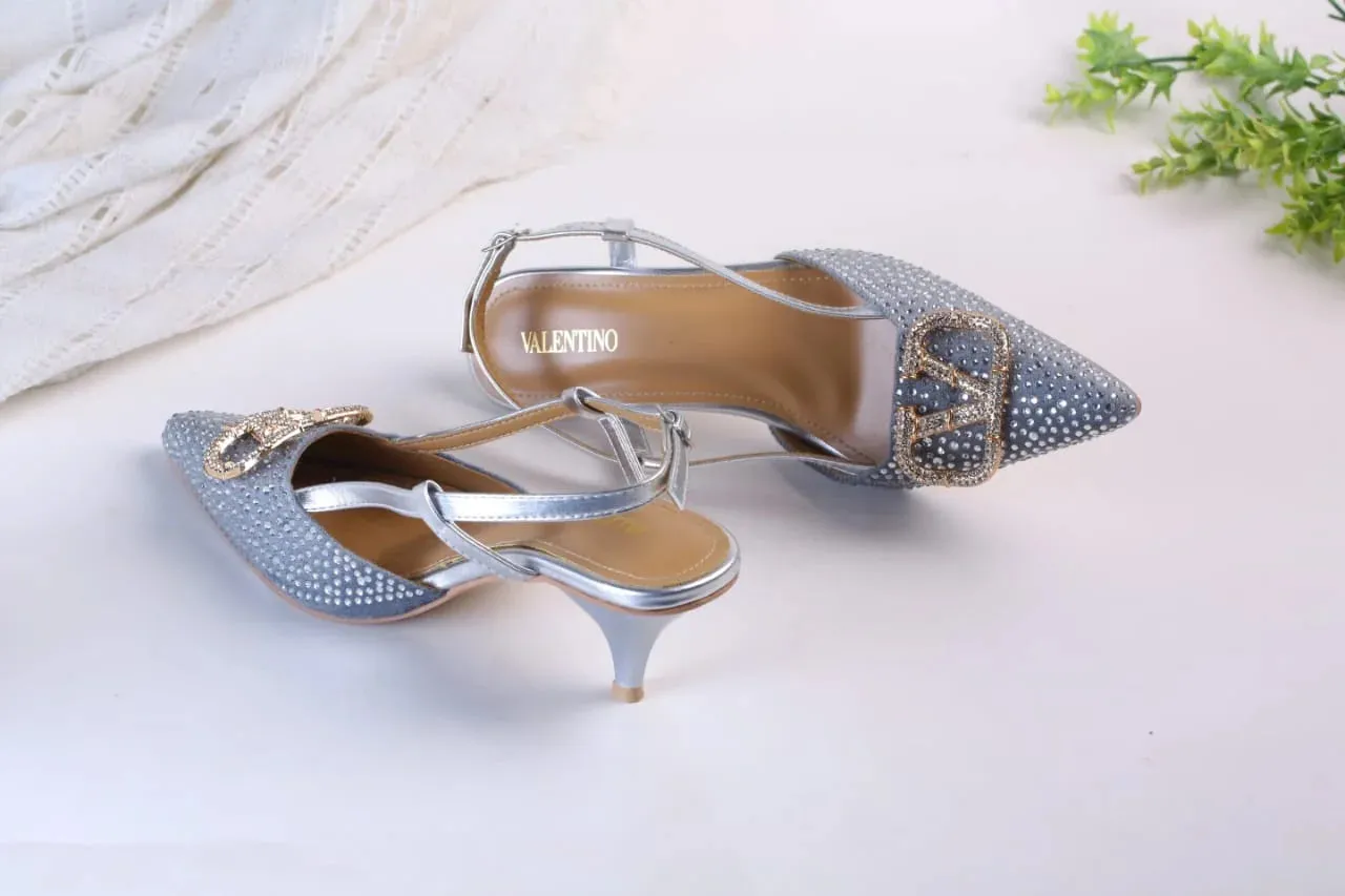 VLOGO SIGNATURE PUMPS - SILVER