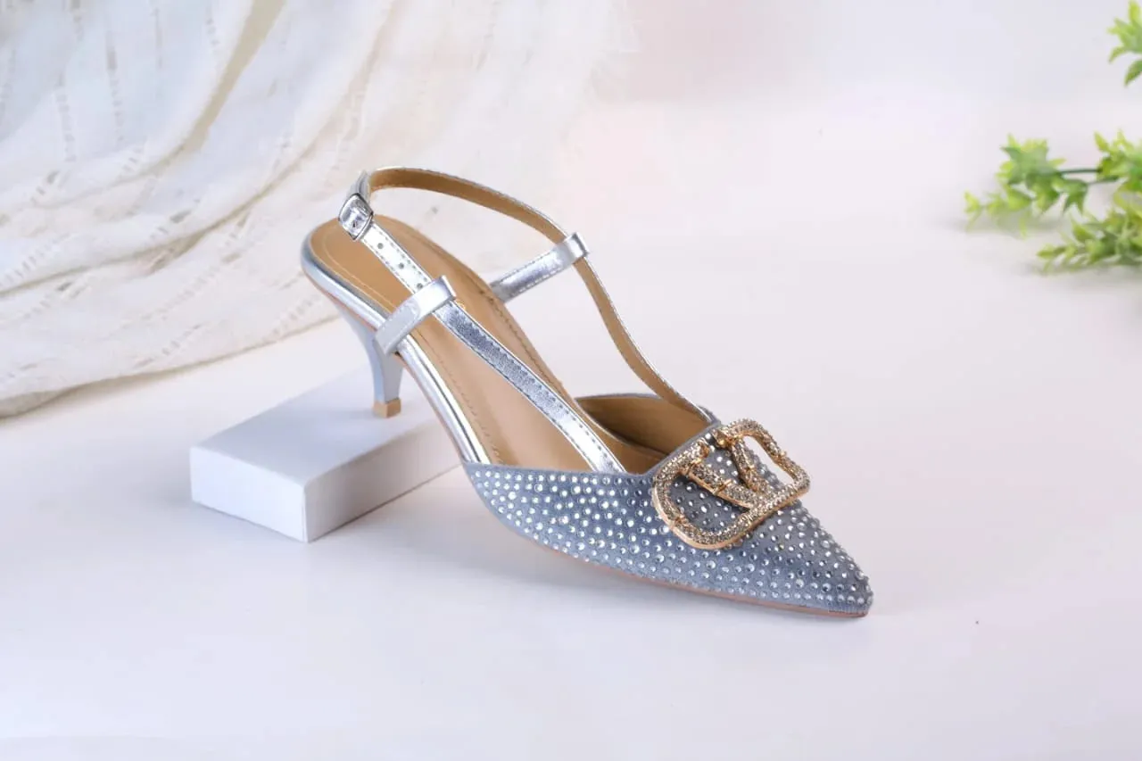 VLOGO SIGNATURE PUMPS - SILVER
