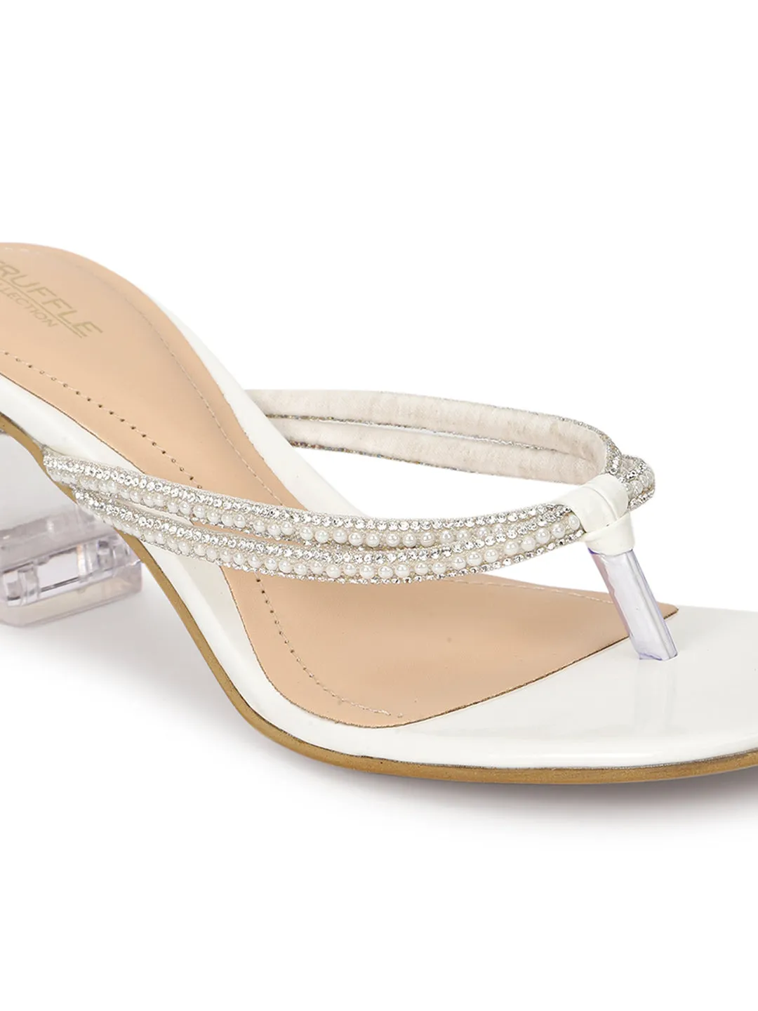 White Patent Block Sandals (TC-ST-018-WHT)