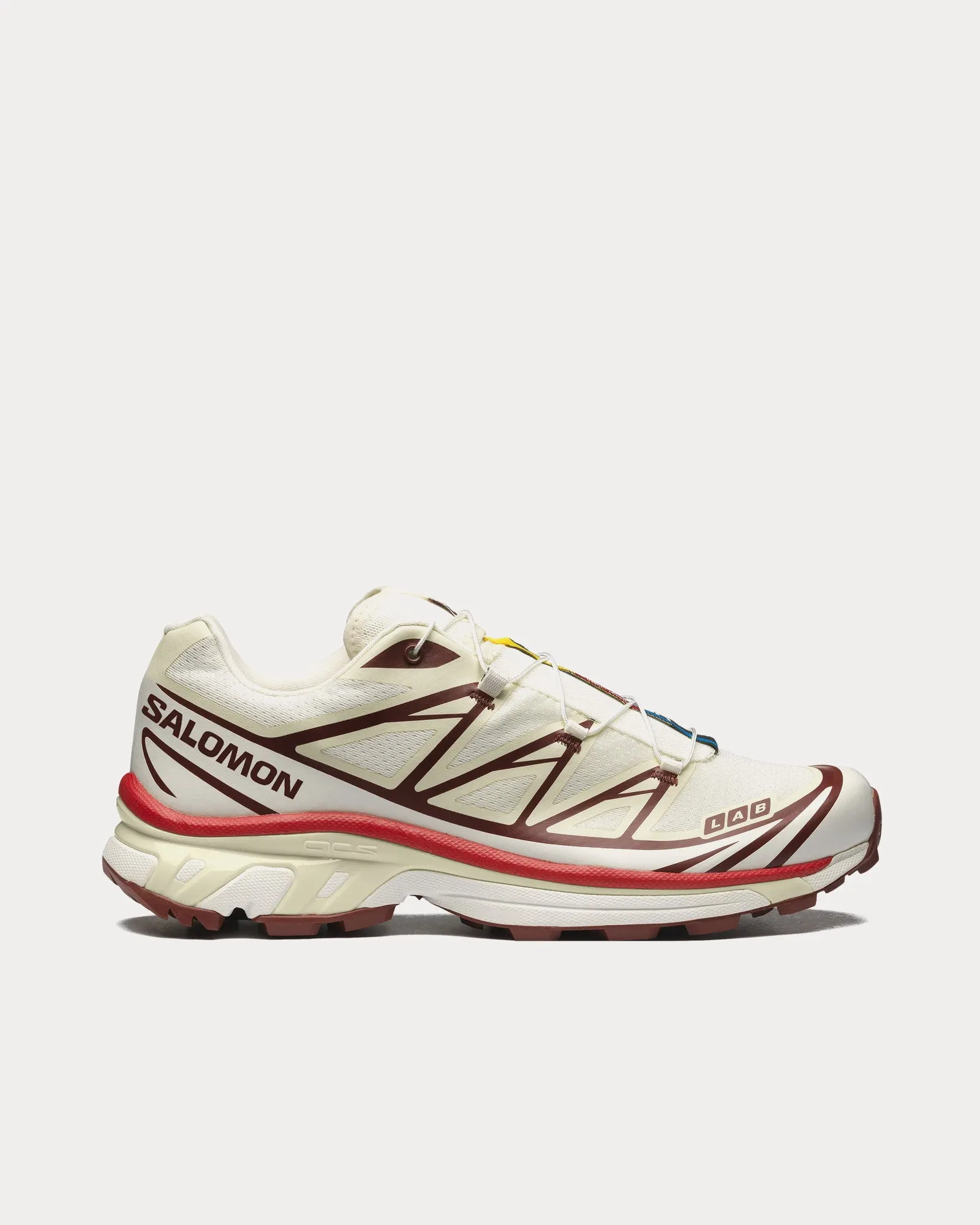 XT-6 Vanilla Ice / Green Haze / Fired Brick Low Top Sneakers