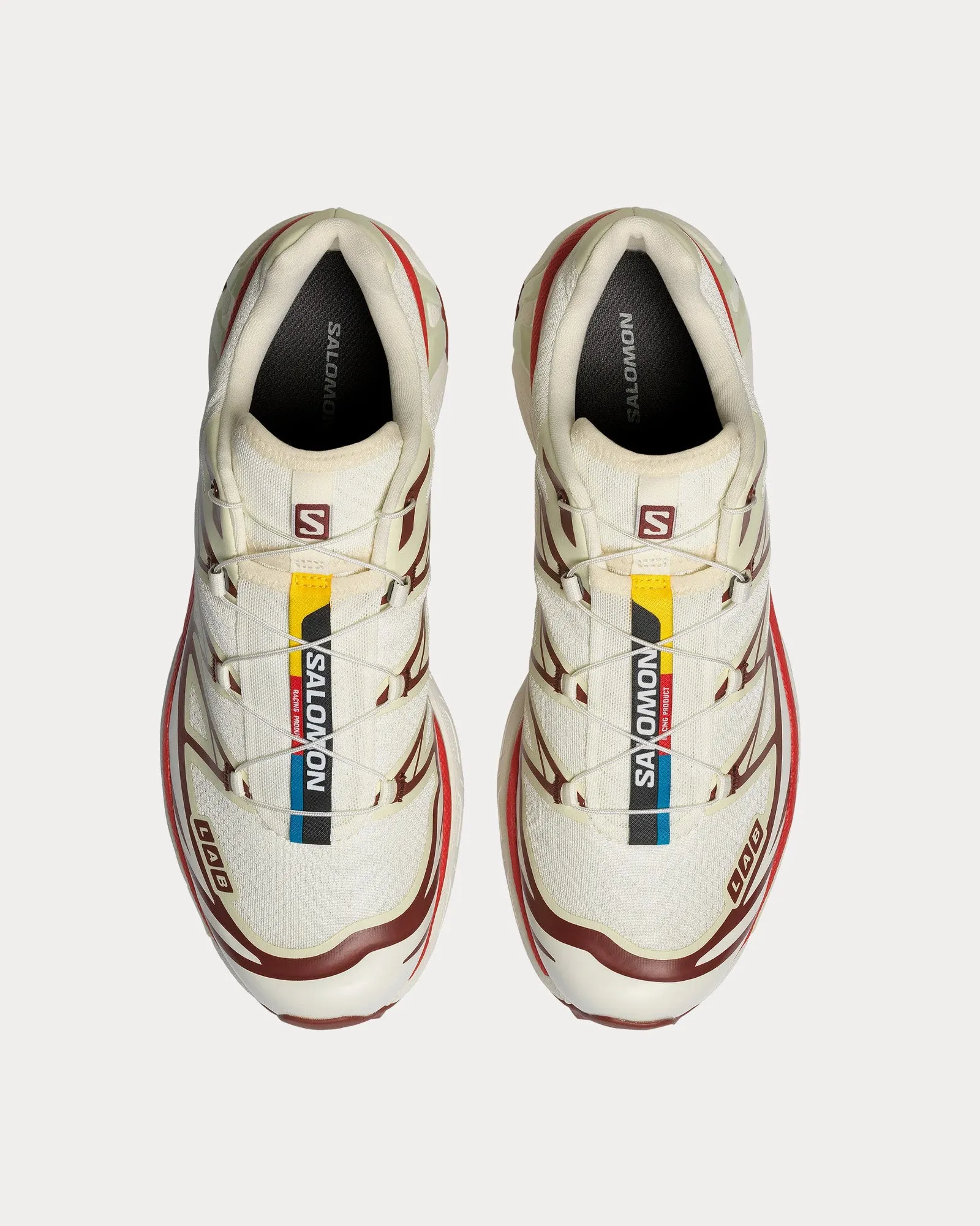 XT-6 Vanilla Ice / Green Haze / Fired Brick Low Top Sneakers