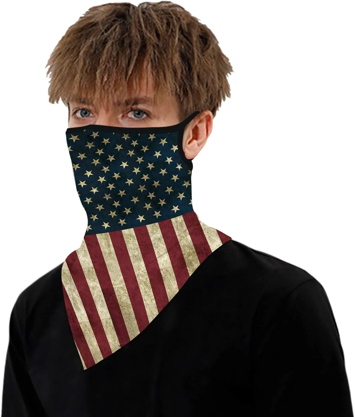 YAYOUREL Neck Gaiter Face Mask Covering Bandanas for Men Women Summer UV Face Scarf Mask Cover Facemask Balaclava Headbands
