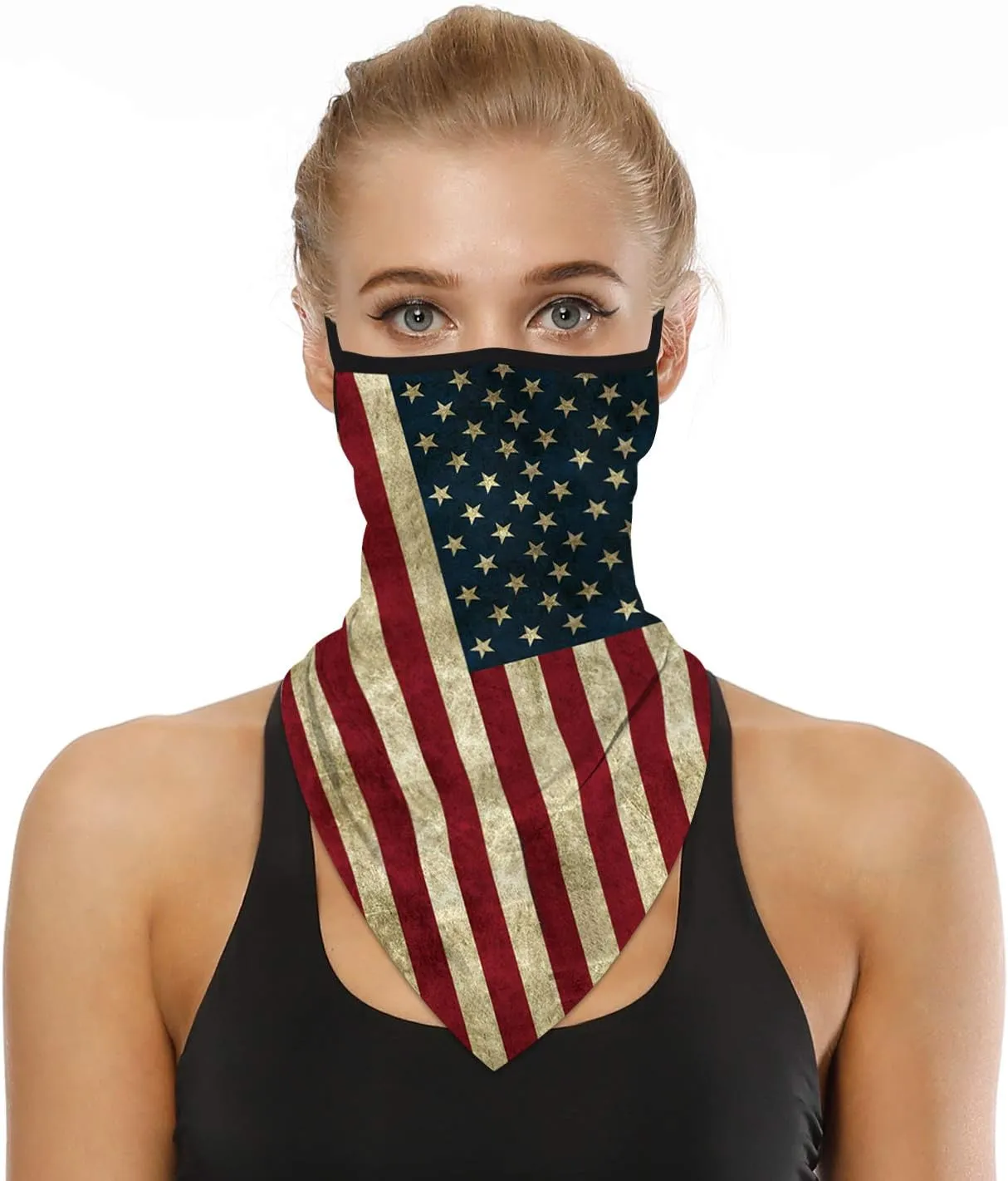 YAYOUREL Neck Gaiter Face Mask Covering Bandanas for Men Women Summer UV Face Scarf Mask Cover Facemask Balaclava Headbands