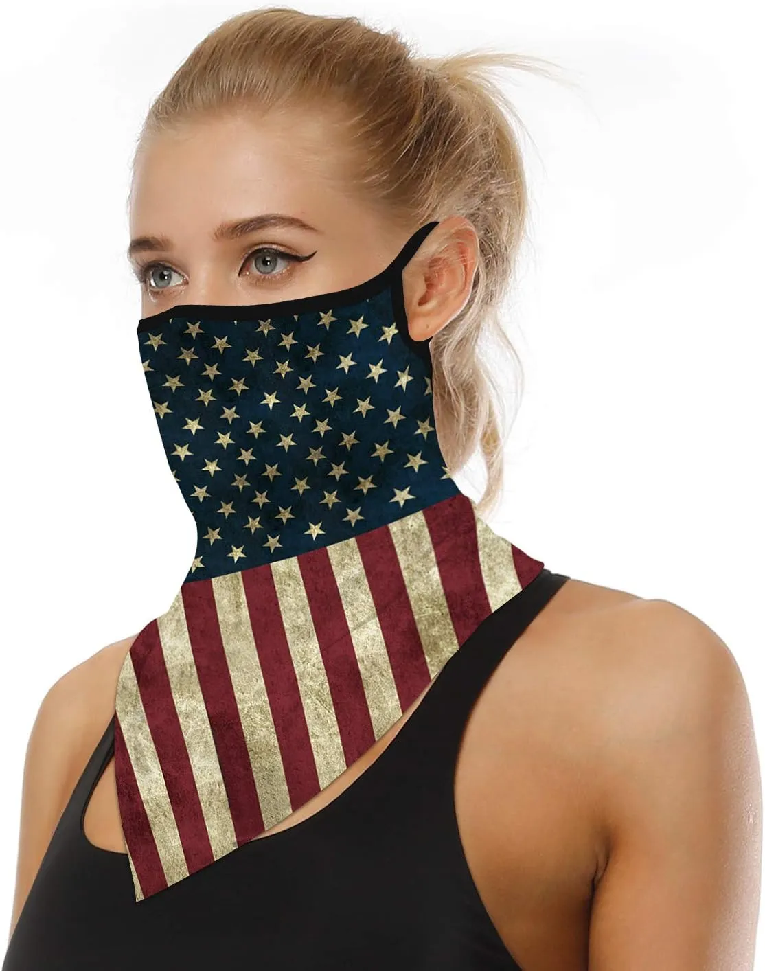 YAYOUREL Neck Gaiter Face Mask Covering Bandanas for Men Women Summer UV Face Scarf Mask Cover Facemask Balaclava Headbands